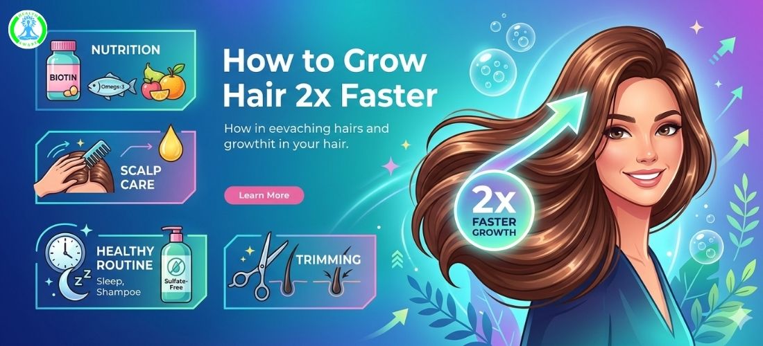 How to Grow Hair 2x Faster